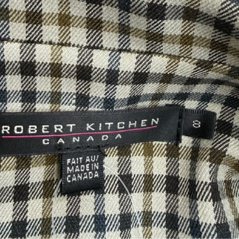 Robert Kitchen Vintage Plaid Blazer Jacket Size 8 M0751 - Picture 7 of 14